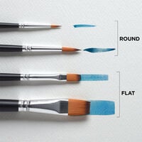 Reeves Watercolour Short Handle Brushes Set Pack of 4
