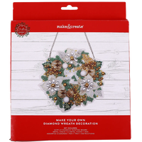 Make Your Own Christmas Diamond Wreath Decoration Kit